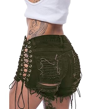 パンツ melt the lady slope strap short pants Lady High Waist Shorts Slim Fitted Punk Rock Jazz Dance Hot